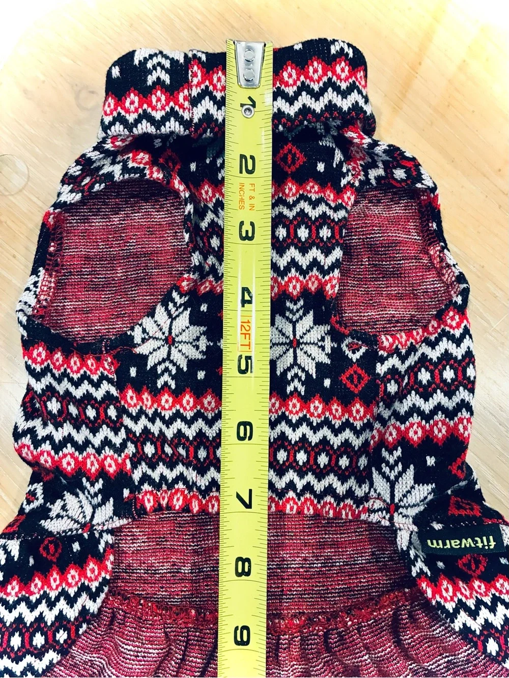 NWT Holiday/Christmas Dog Dress Turtleneck Sweater Dress, Size Small